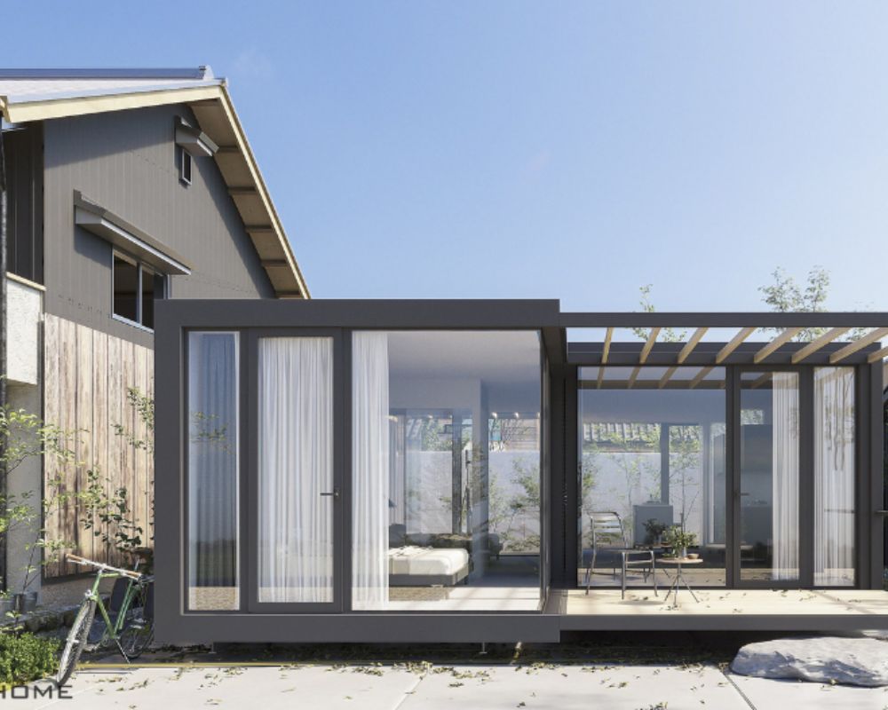 Mẫu nhà lắp ráp 100m2 văn phòng làm việc