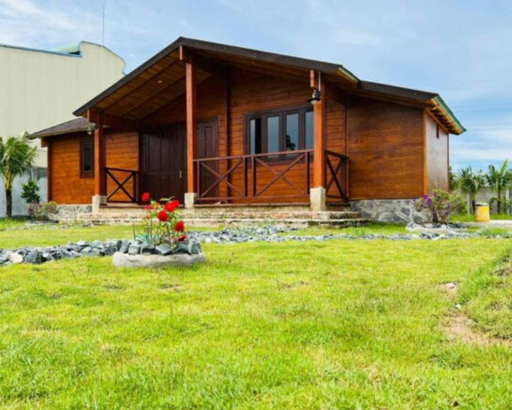 Nhà lắp ráp di động bằng gỗ đẹp, độc đáo