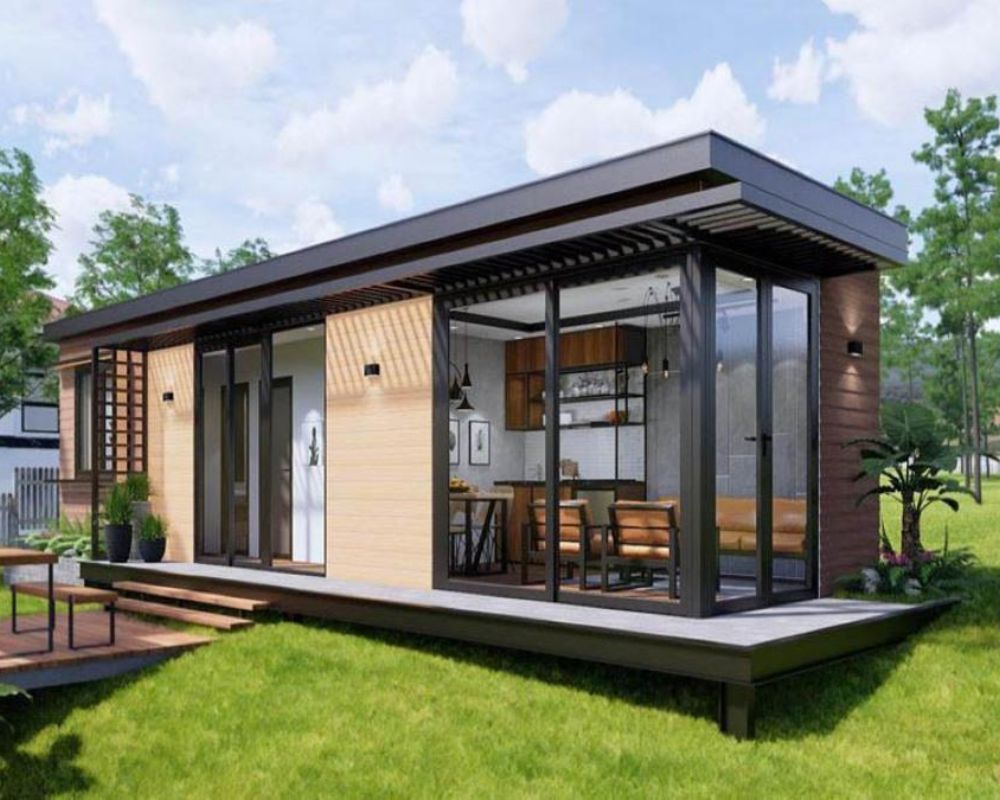 Nhà lắp ráp di động sân vườn