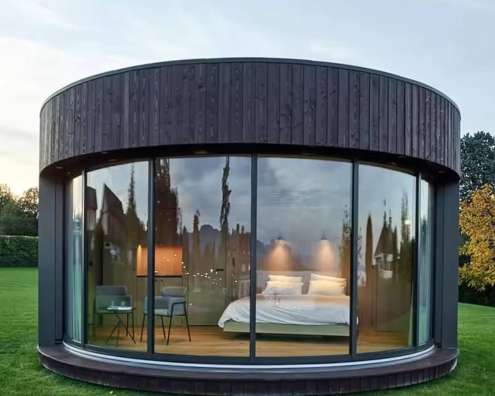 Nhà lắp ghép kiểu tròn mang tính thẩm mỹ cao