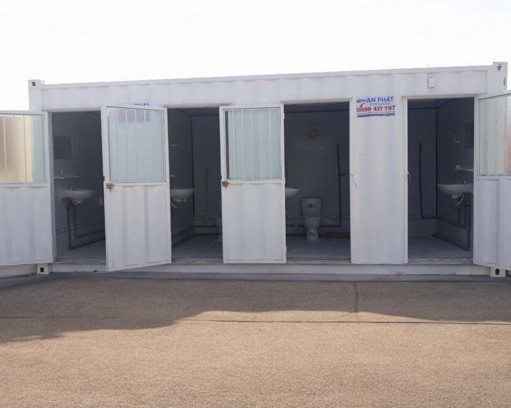 Toilet container 20 feet là giải pháp nhà vệ sinh di động