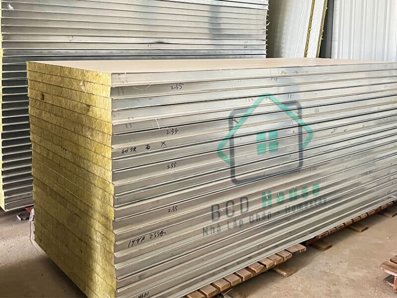 Tấm Panel Rockwool Chống Cháy
