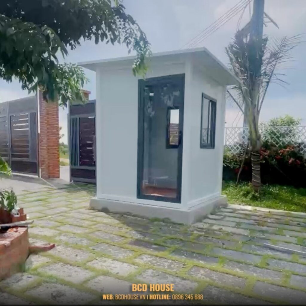 Báo giá thi công nhà bảo vệ lắp ghép, cabin bảo vệ di động trọn gói tại BCD House